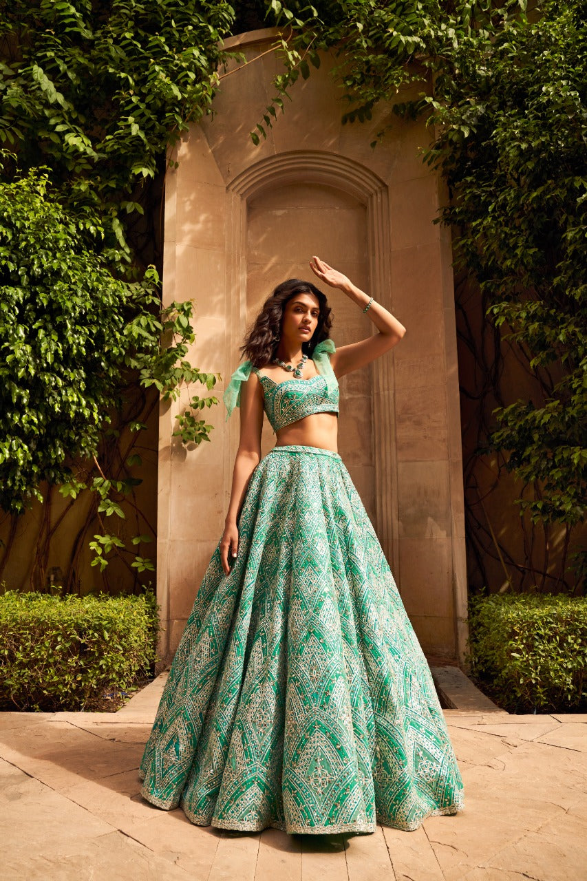 Seagreen Lehenga set