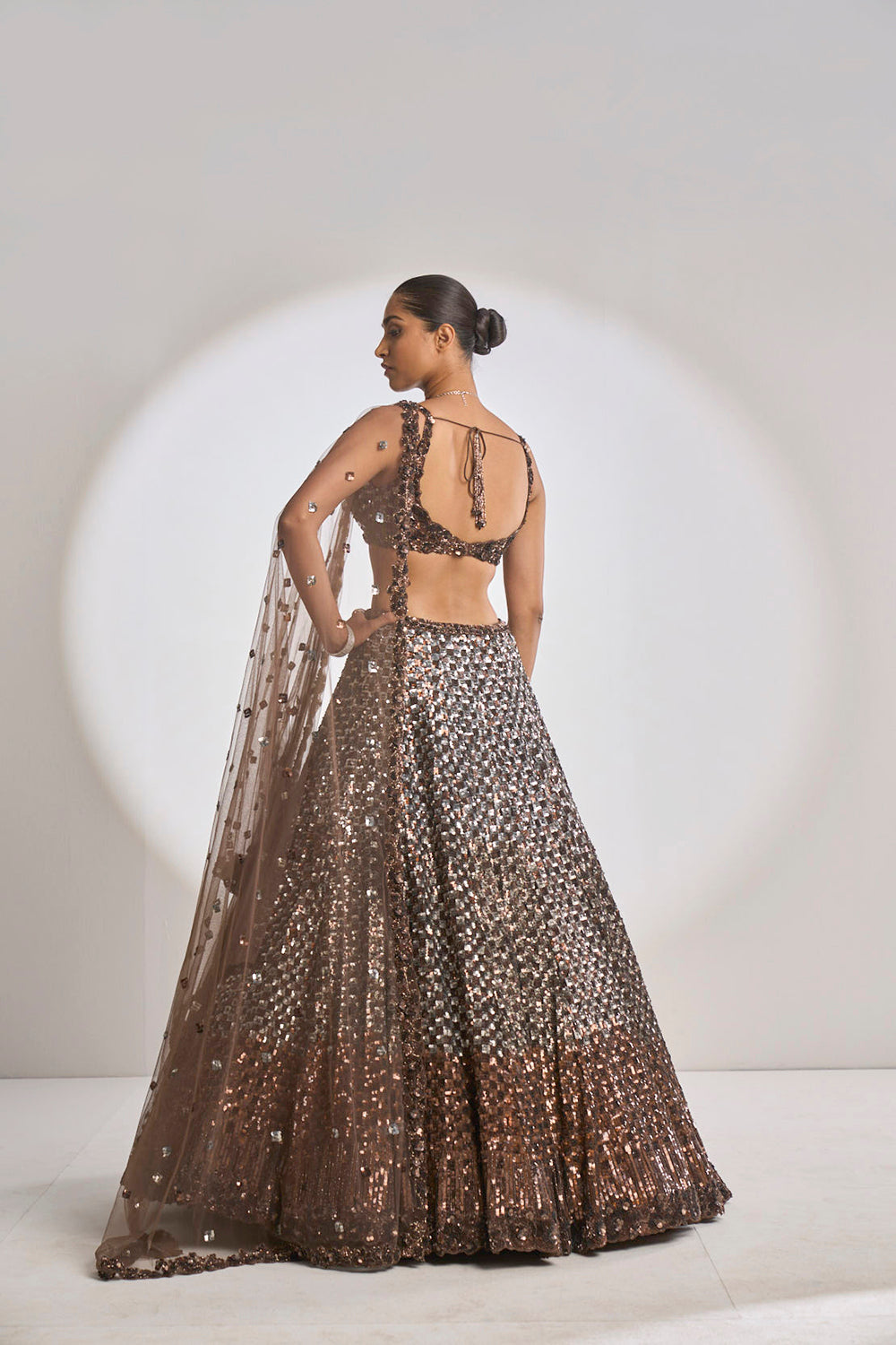 Chocolate Brown Lehenga Set