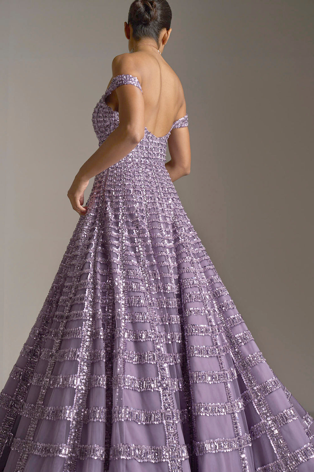 Mauve Sequin Gown