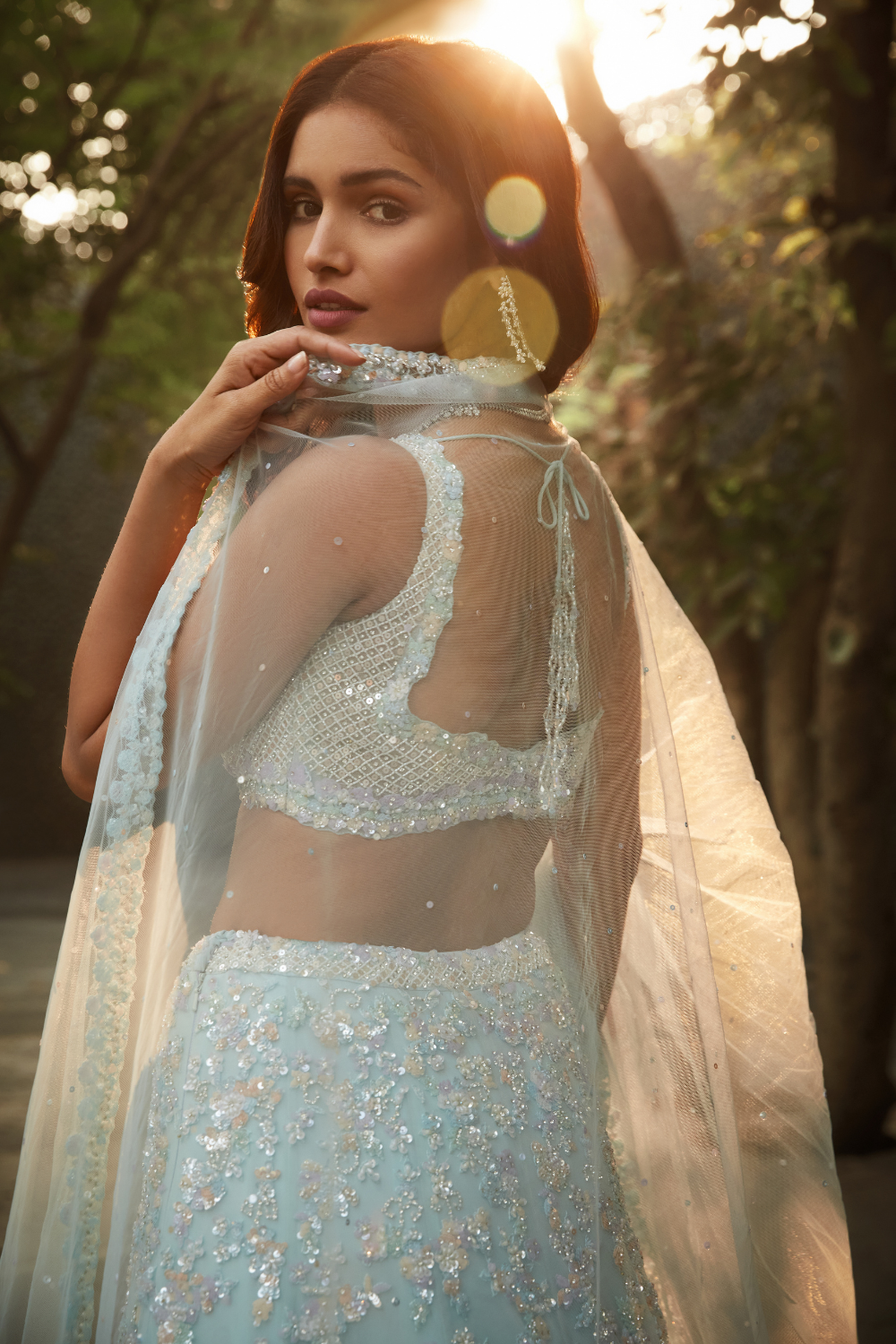 Sky Blue Lehenga Set