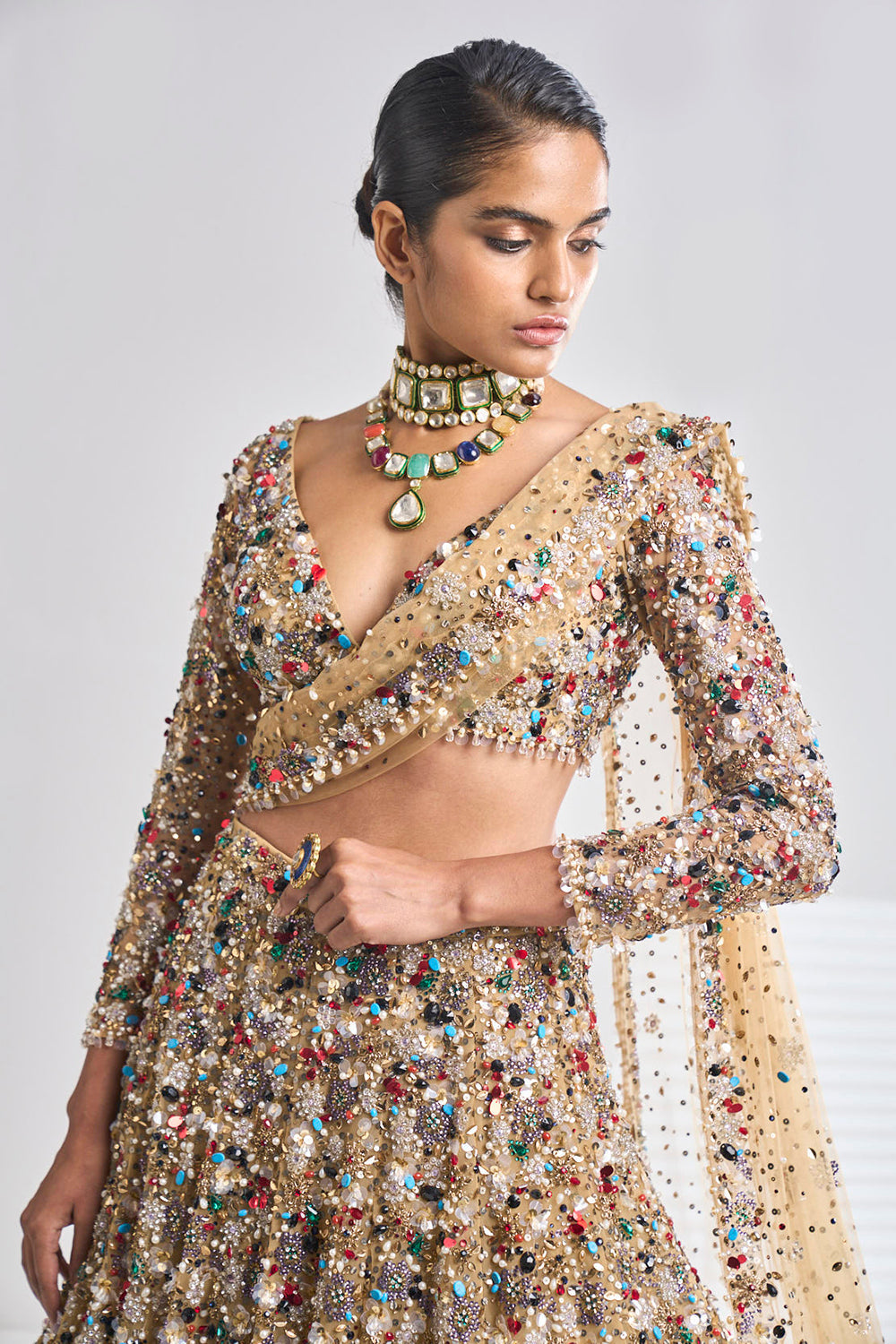 Jewelled Lehenga Set