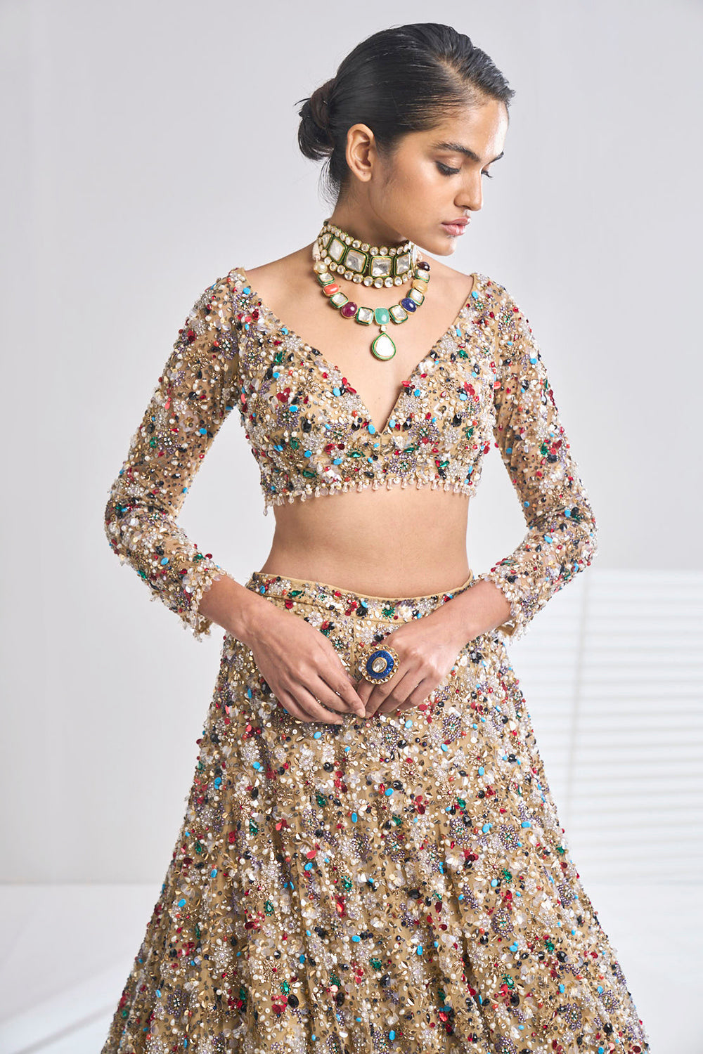 Jewelled Lehenga Set